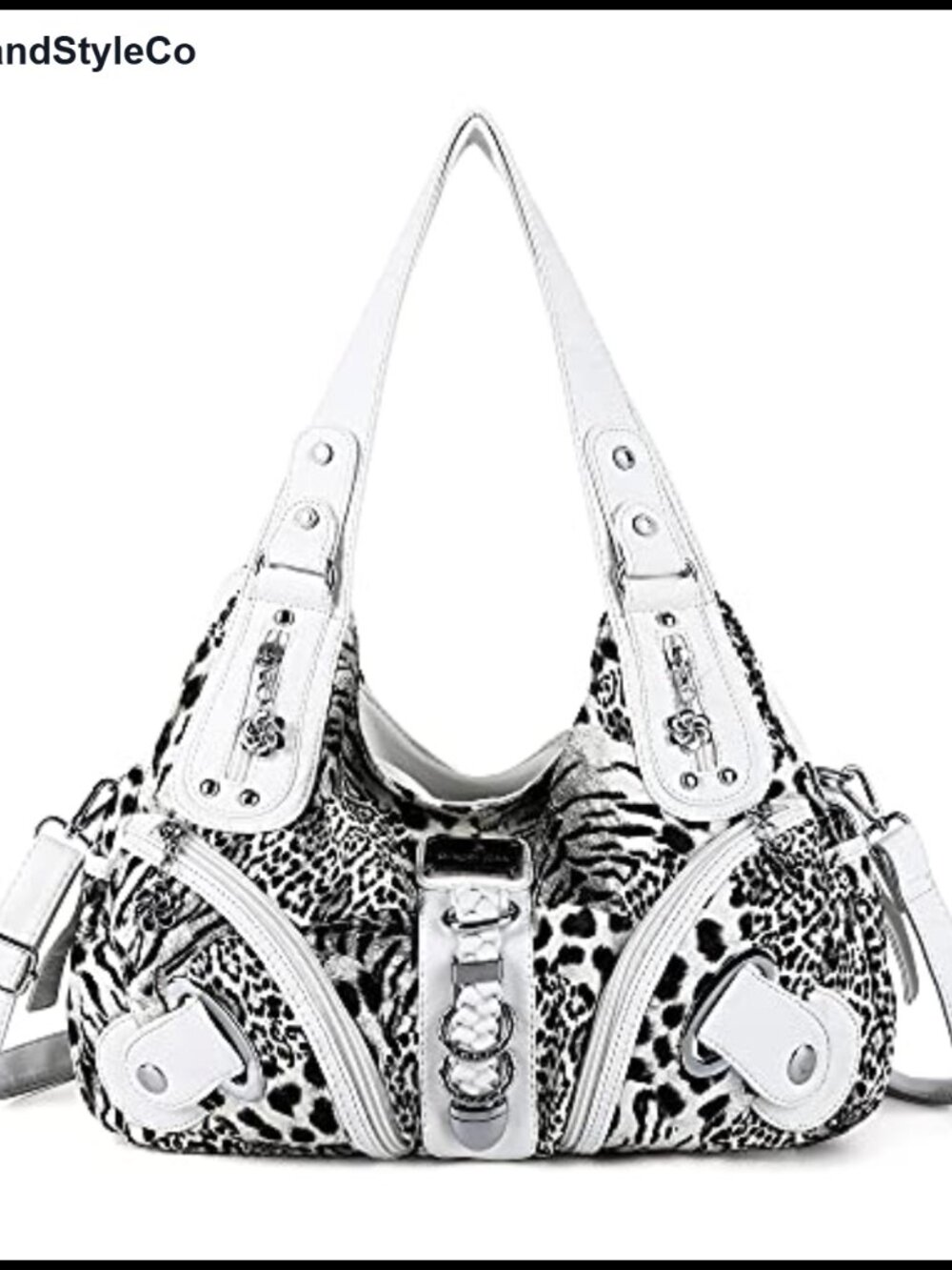 Washed PU Leather Hobo Shoulder Bag Convertible Shoulder Strap Large Satchel